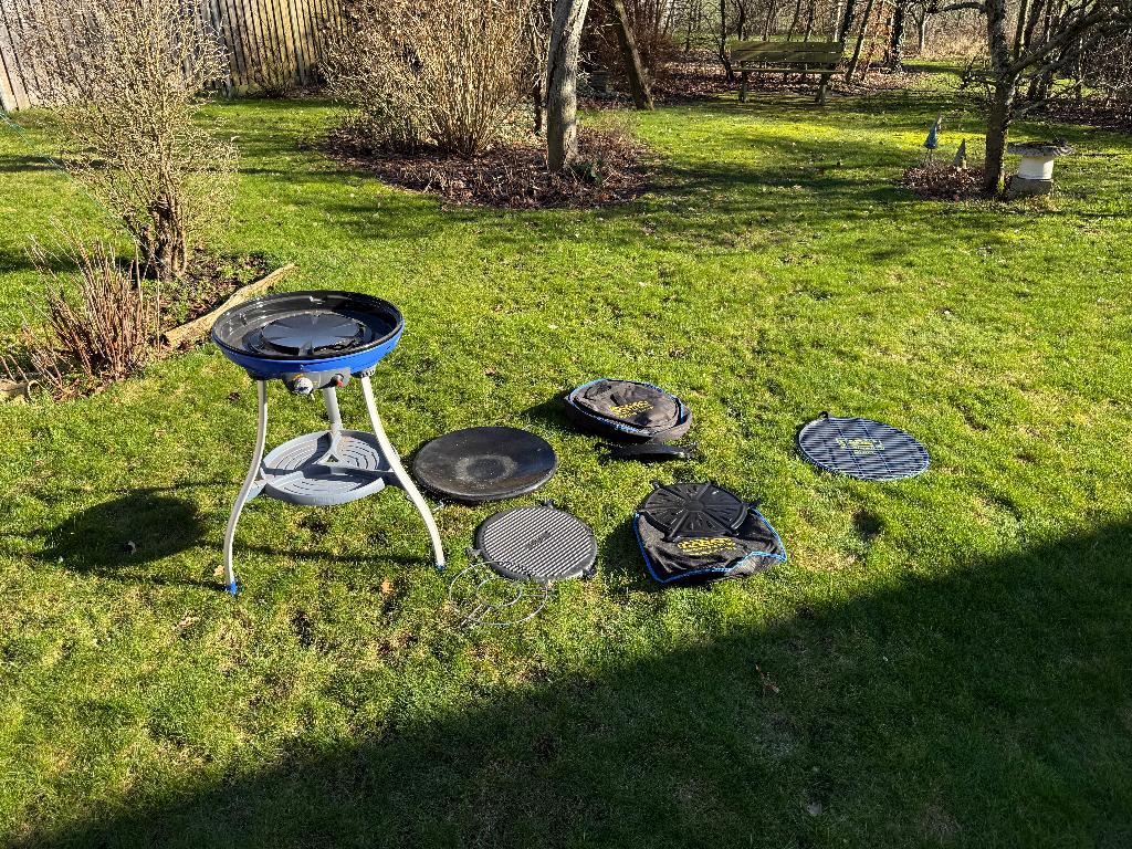 Cadac Carri Chef BBQ – Compleet met platen – Zonder gasslang, Ophalen of Verzenden, Gebruikt, CADAC