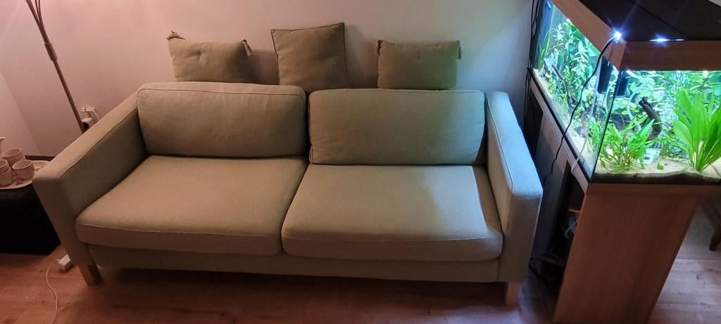 Groene IKEA bank - afneembare hoezen, Ophalen, Gebruikt, Tweepersoons, 75 tot 100 cm