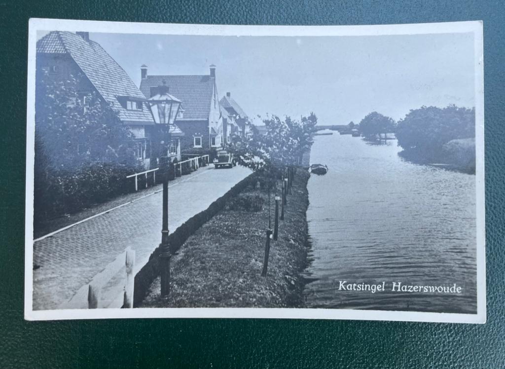 ansichtkaart van Hazerswoude ; Katsingel., Verzenden, 1940 tot 1960