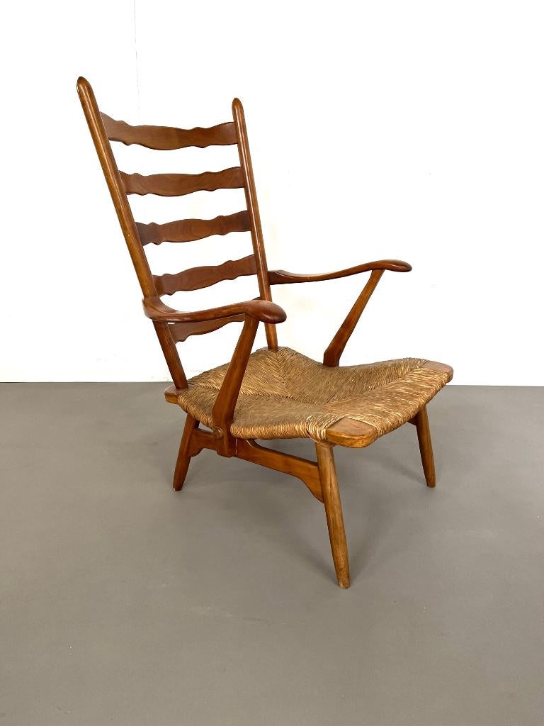 Vintage design fauteuil van De Ster Gelderland, jaren 50, Huis en Inrichting, Fauteuils, Ophalen, Gebruikt, 75 tot 100 cm, 50 tot 75 cm