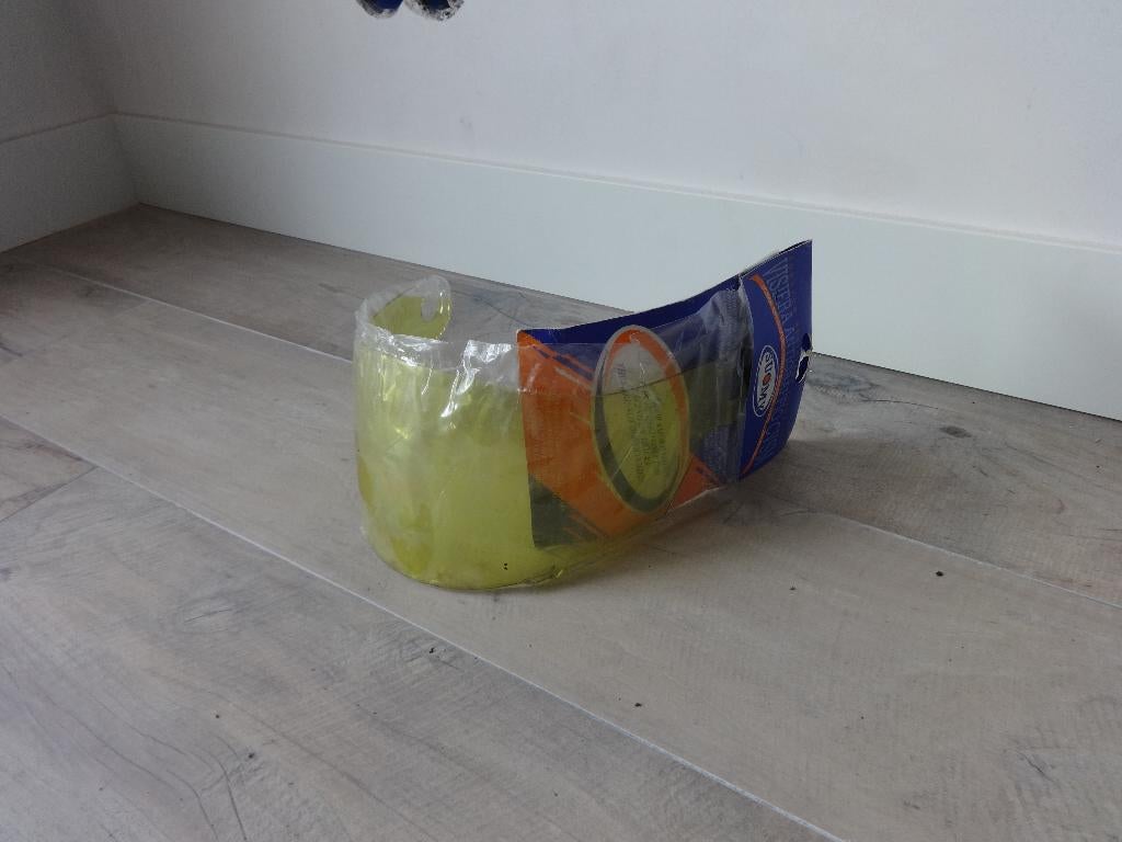 Vizier geel (regenvizier) voor Suomy Booster helm NIEUW, Kinderen, Ophalen of Verzenden, Integraalhelm, Nieuw met kaartje