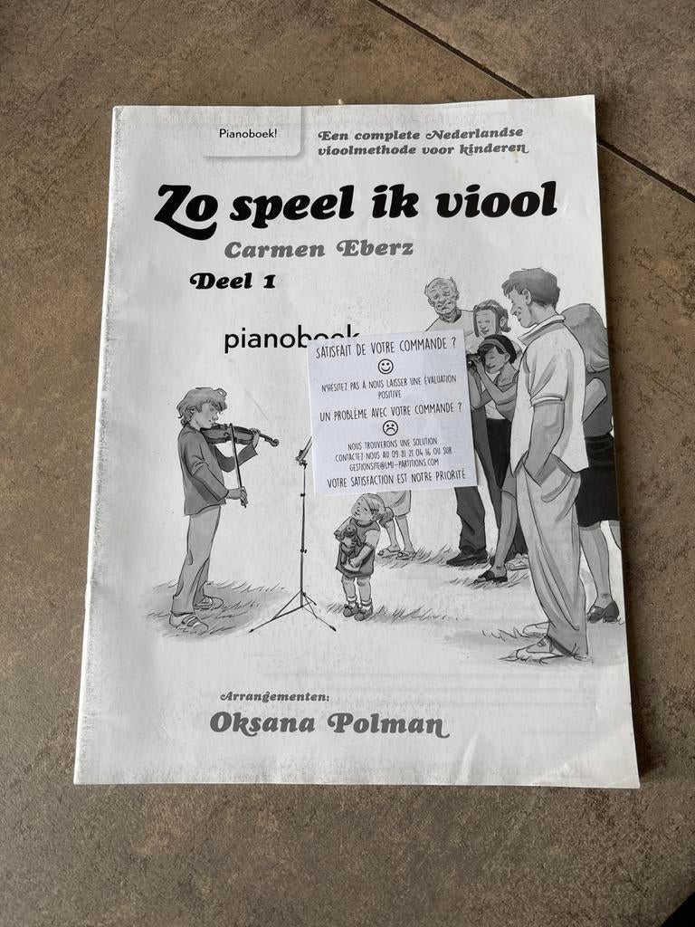 Zo speel ik viool - Deel 1 Pianoboek, Klassiek, Les of Cursus, Ophalen of Verzenden, Zo goed als nieuw