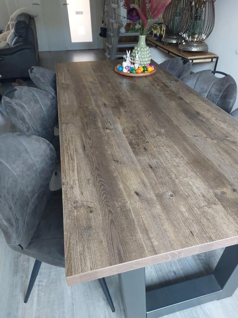 Eethoek, Huis en Inrichting, Tafels | Eettafels, 200 cm of meer, Zo goed als nieuw, Rechthoekig, 50 tot 100 cm