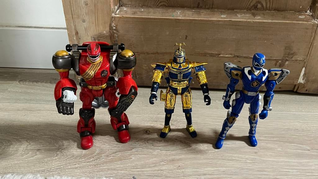 3 Power Rangers Actiefiguren, Kinderen en Baby's, Speelgoed | Actiefiguren, Ophalen of Verzenden, Gebruikt