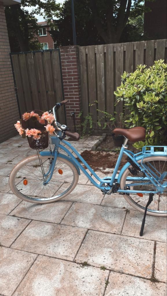 Elops 520 Stadsfiets Dames, Fietsen en Brommers, Fietsen | Dames | Damesfietsen, (Extra) lage instap, Velgrem, Zo goed als nieuw
