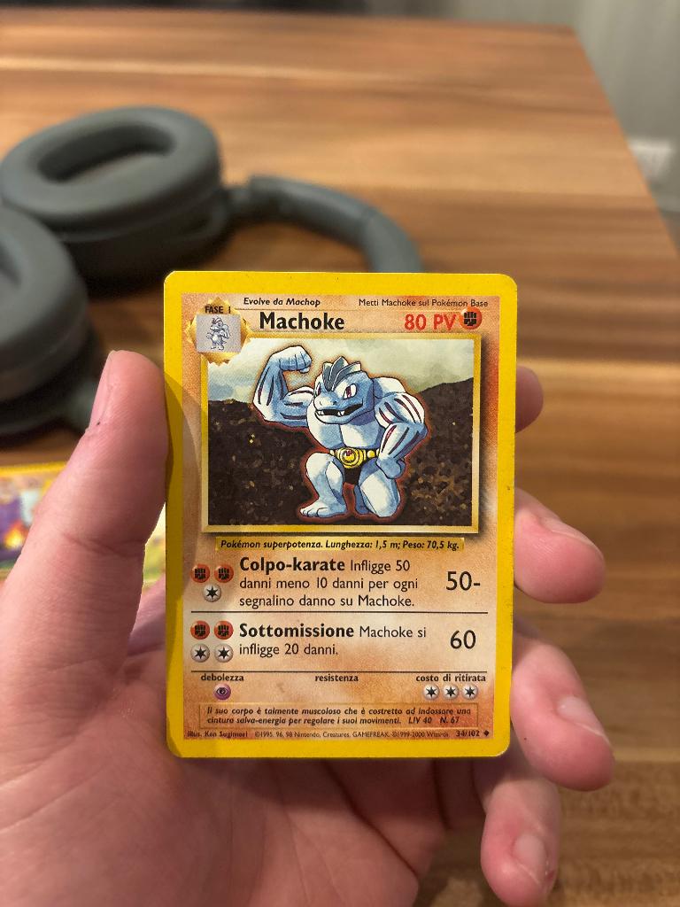 Machoke 34/102 IT, Ophalen of Verzenden, Zo goed als nieuw, Losse kaart, Foil