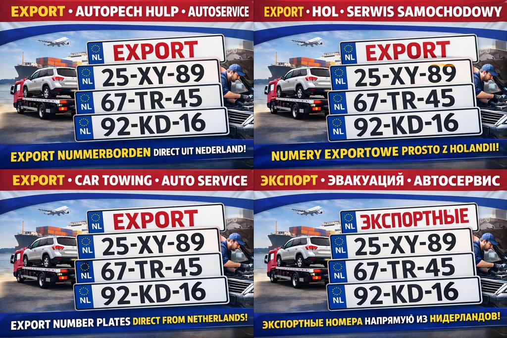 Export kentekenplaten direct uit Nederland Venlo 5928NJ, Auto diversen, Ophalen, Nieuw