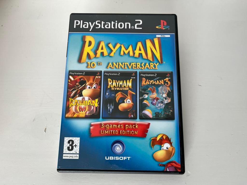 Rayman 10th Anniversary PS2, Gebruikt, T, 2 spelers, T