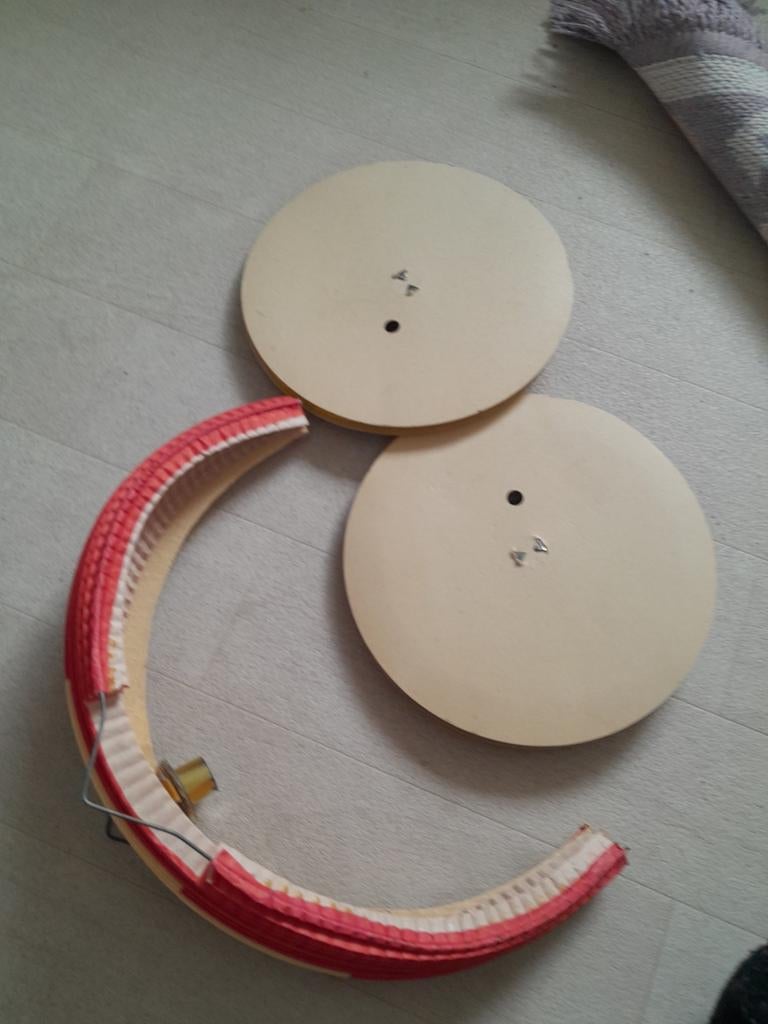 Set vintage papieren lampionnen retro, Ophalen of Verzenden, Zo goed als nieuw, Versiering