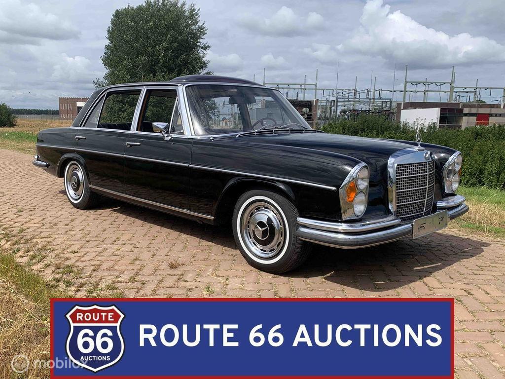 Mercedes-Benz 300 SEL | 1970 | Route 66 Auctions, Auto's, Overige carrosserieën, Zwart, Mercedes-Benz, Bedrijf