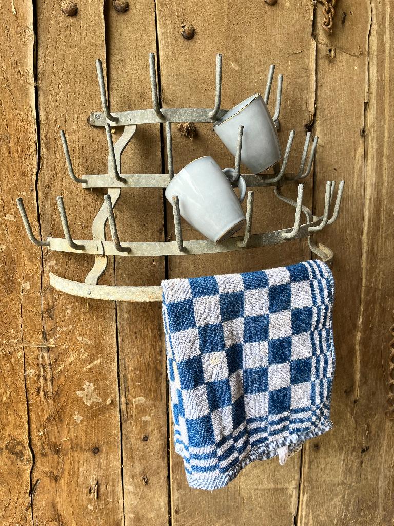 brocante franse pinnenrekken wijnrekken, Antiek en Kunst, Ophalen