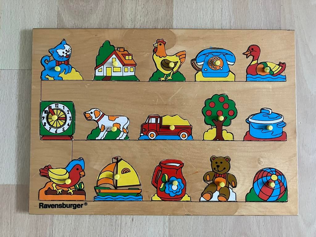 Ravensburger 15-delige houten vintage puzzel igs, Ophalen of Verzenden, 10 tot 50 stukjes, Gebruikt, Van hout