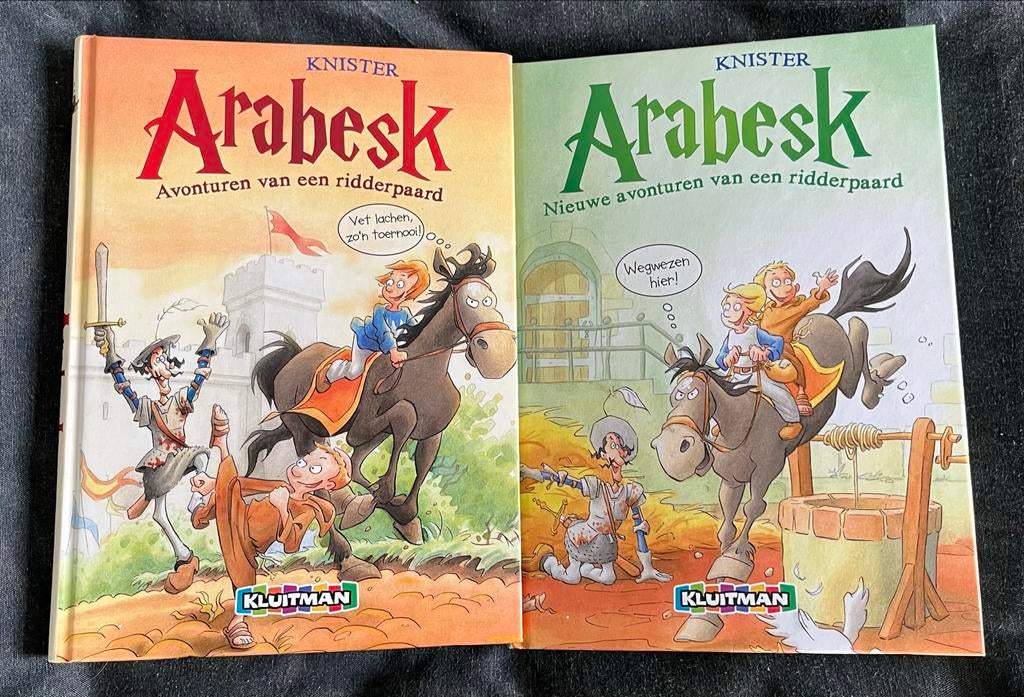 Knister Arabesk: Avonturen van een ridderpaard (deel 1 & 2), Ophalen of Verzenden, Zo goed als nieuw, Fictie algemeen
