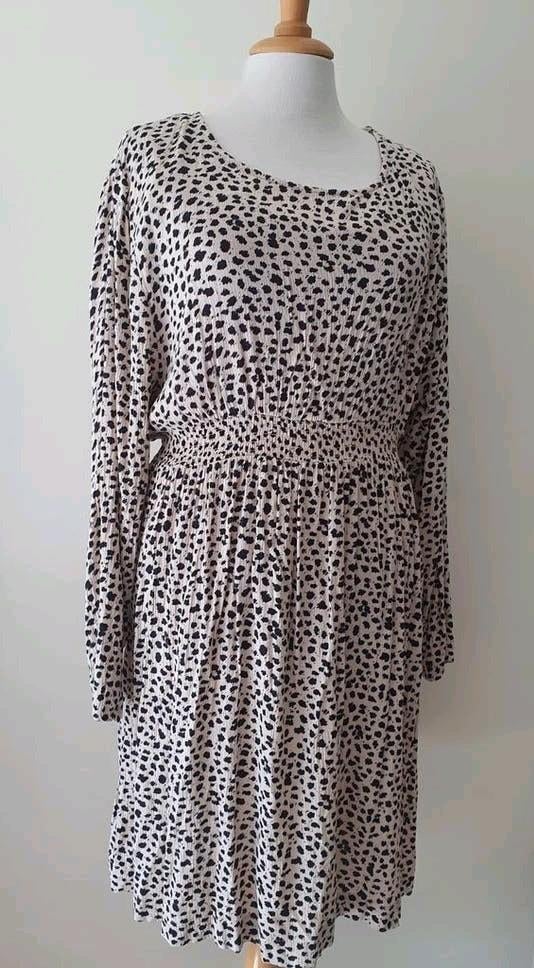 Jurk Maat 48, Zeeman, Beige, Maat 46/48 (XL) of groter, Ophalen of Verzenden