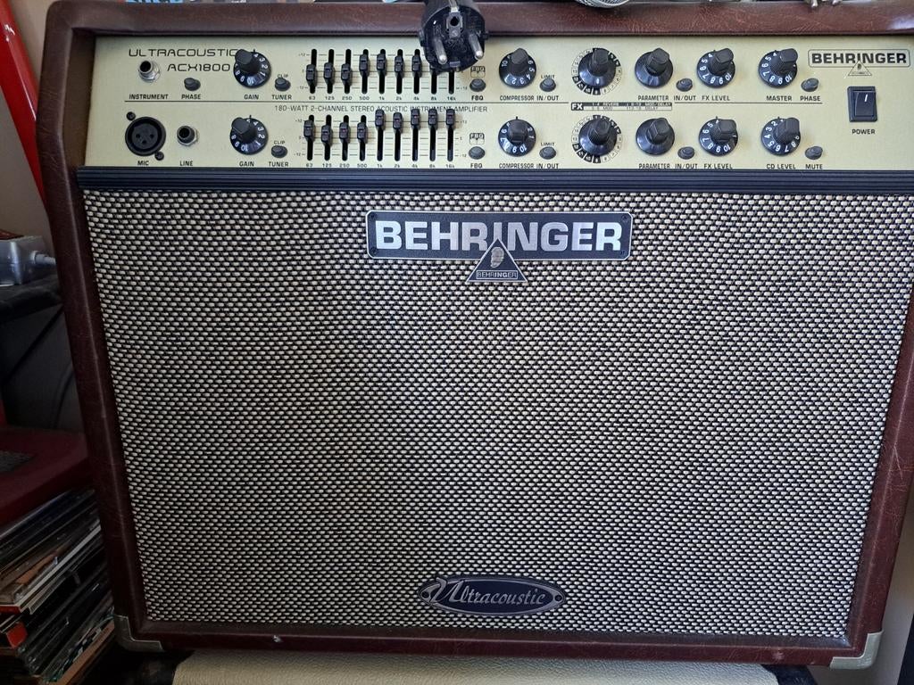 Behringer Ultracoustic ACX1800 Akoestische Gitaarversterker, Ophalen, Zo goed als nieuw, Gitaar, 100 watt of meer