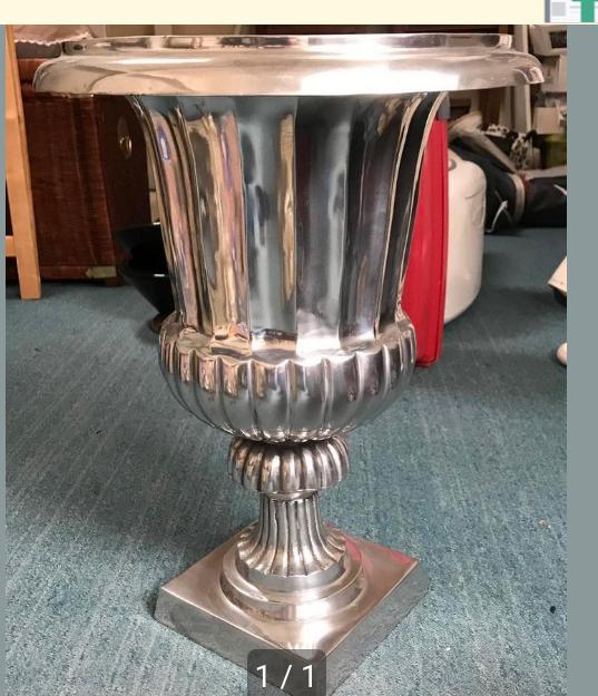 Grote bloempot/bokaal, Ophalen, Zo goed als nieuw