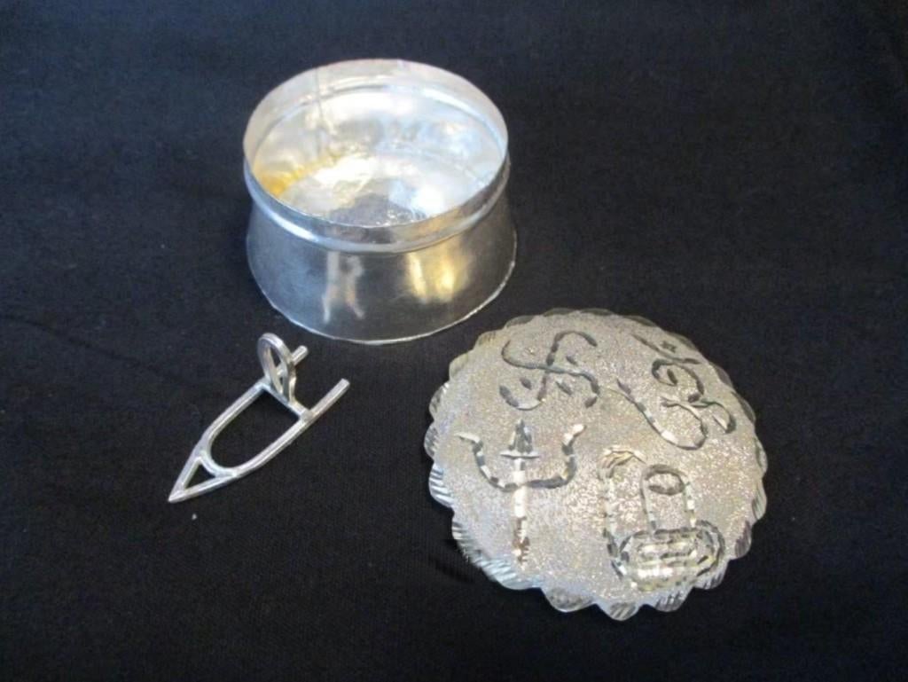 Zilveren Tika doosje uit India - Unicaat -, Verzenden