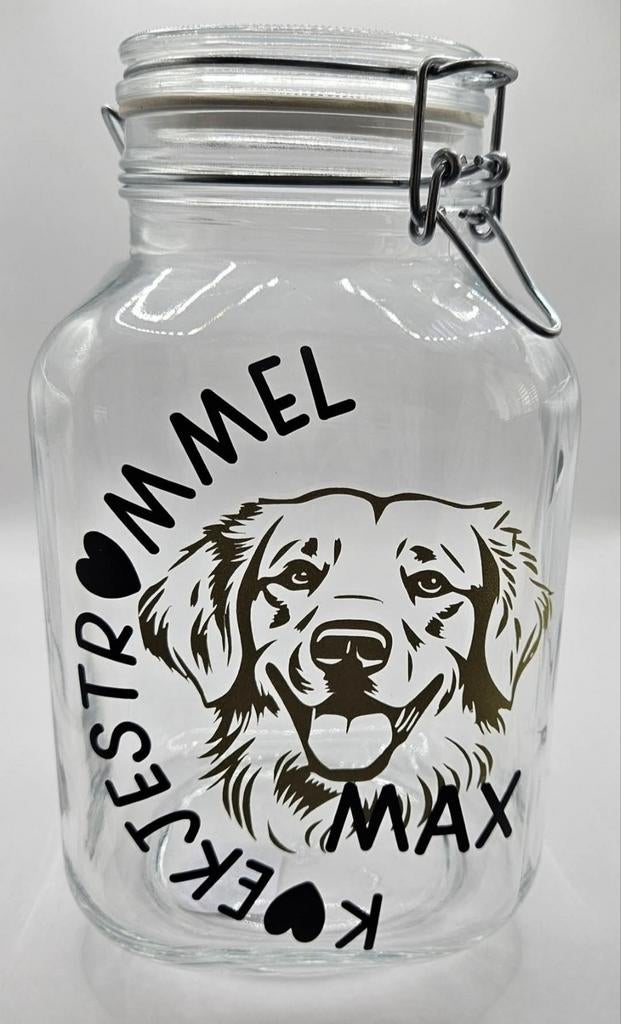 Snoepjespot / koekjespot huisdier hond kat gepersonaliseerd, Dieren en Toebehoren, Ophalen of Verzenden, Nieuw