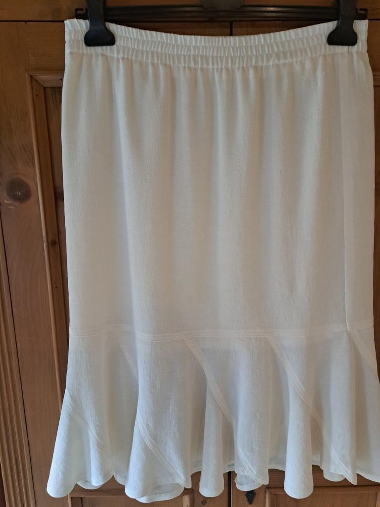 EDGAR VOS prachtige voorjaars/zomerrok 40, Maat 38/40 (M), Wit, Ophalen of Verzenden, Zo goed als nieuw