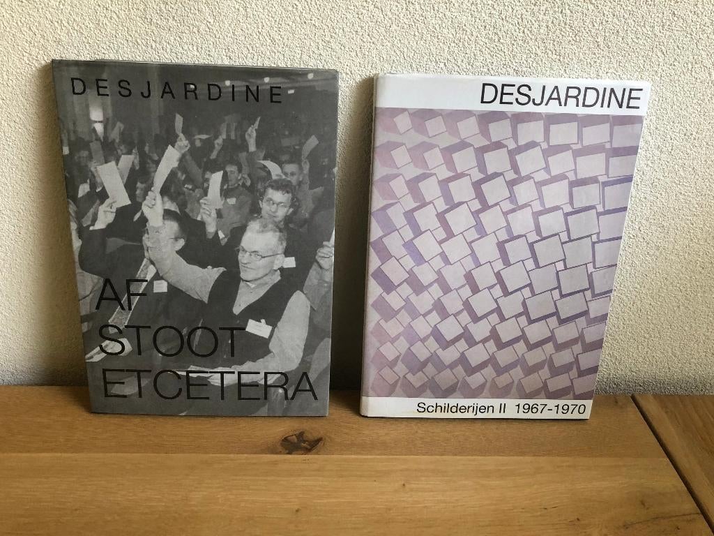 Desjardine 2 x Afstoot/Schilderijen II 1967-1970 Gesigneerd, Ophalen of Verzenden, Zo goed als nieuw, Schilder- en Tekenkunst