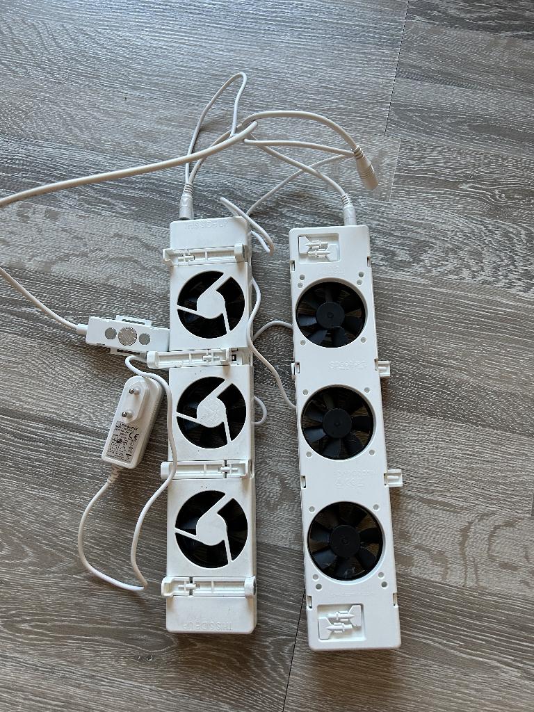 Radiator ventilator duo-set, Ophalen, Gebruikt, Minder dan 30 cm, Radiator