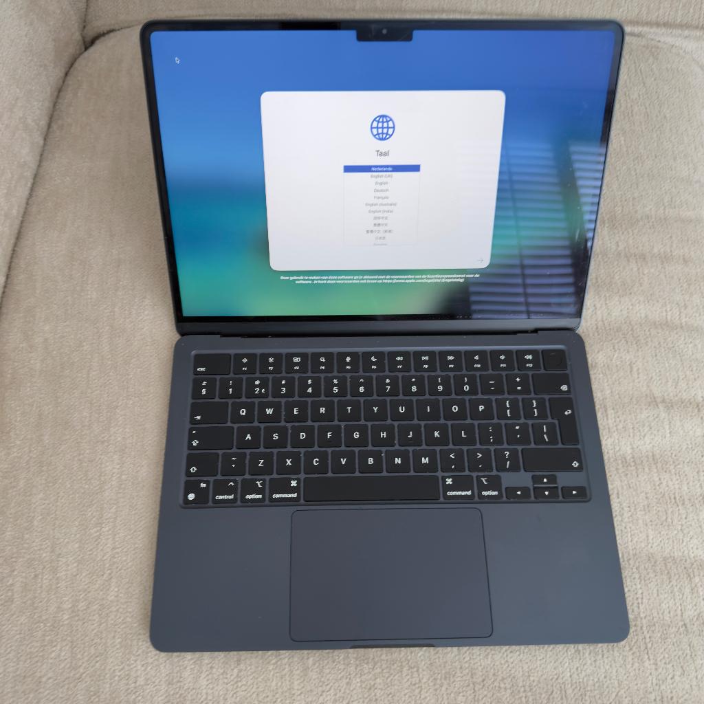 MacBook Air 13" M3 (2024)- Nieuwstaat - Midnight - Supersnel, Ophalen, 256 GB, 13 inch, Zo goed als nieuw