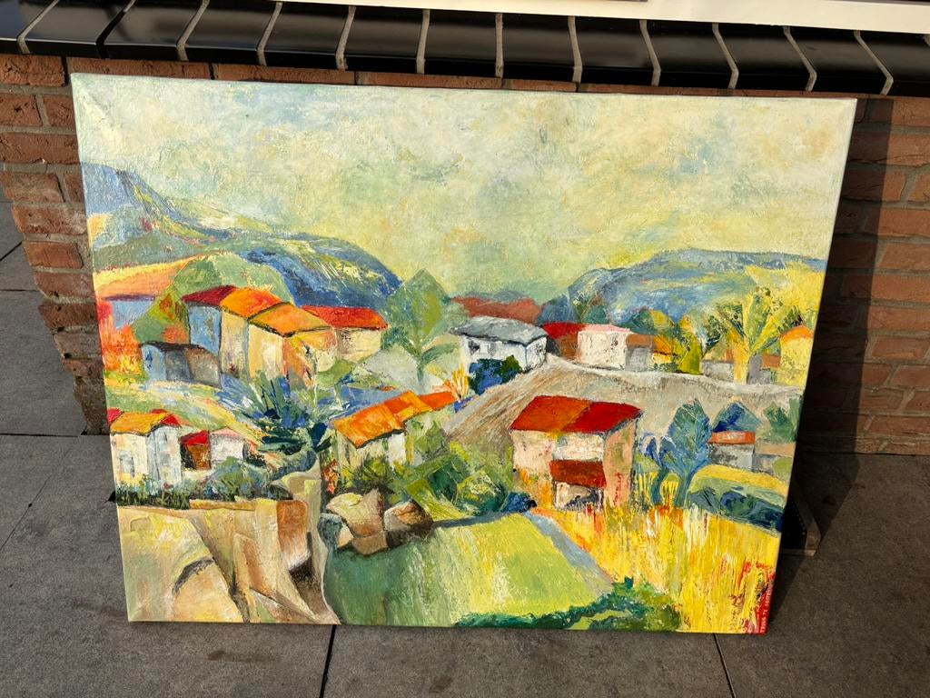 Truus te Grotenhuis schilderij moderne kunst, Ophalen