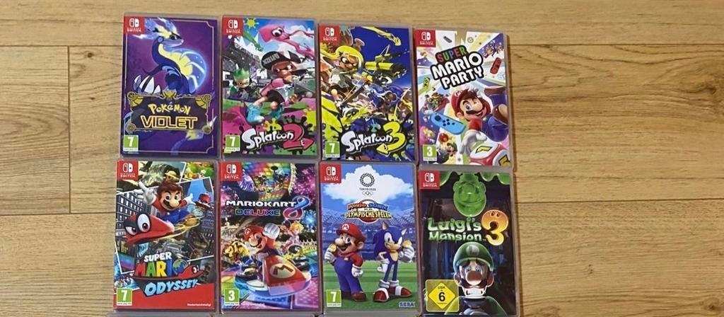 Nintendo Switch games: Mario, Luigi, Pokémon, Splatoon, Avontuur en Actie, Sn, Eén computer, Sn