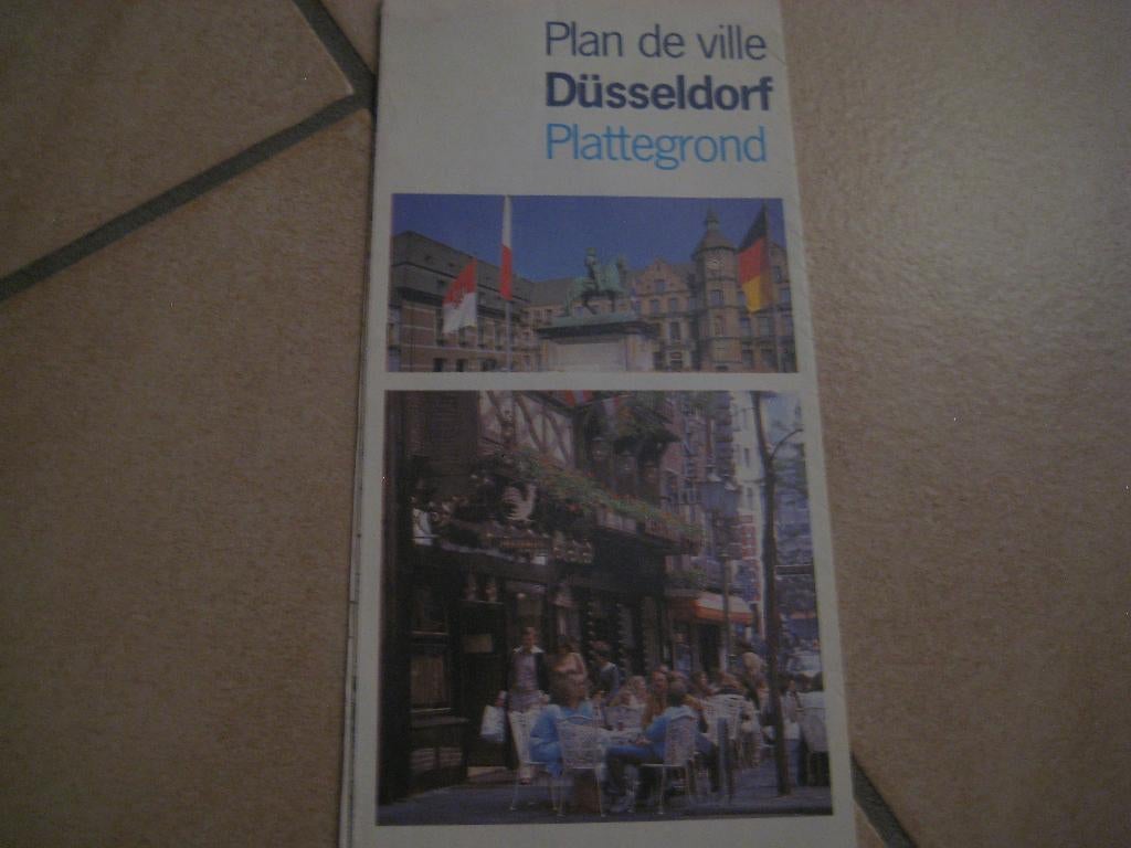 oud stadsplan van Düsseldorf, Boeken, Gelezen, Verzenden, Landkaart, Duitsland