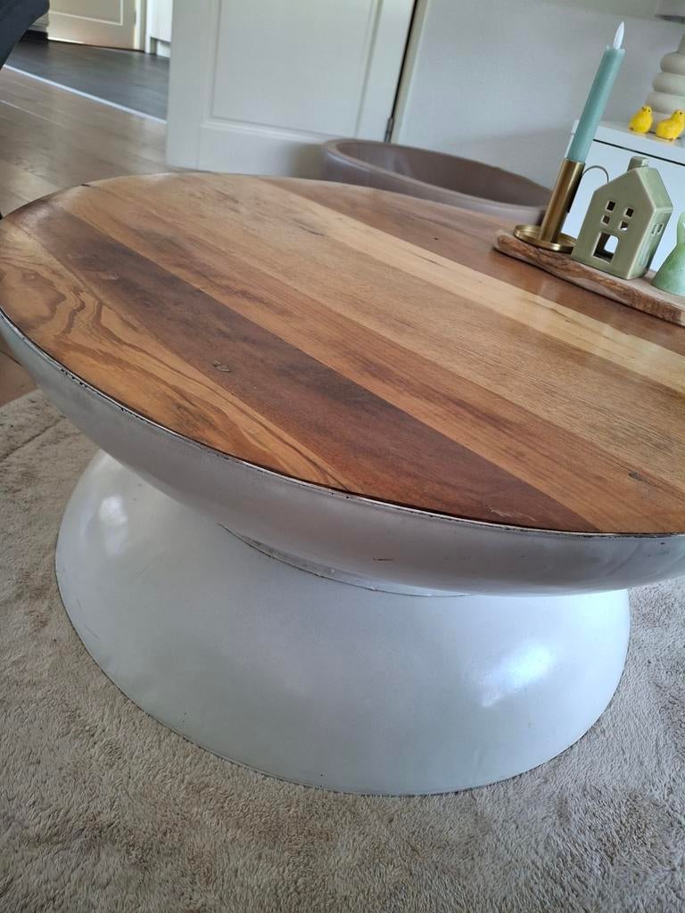 Yoyo salontafel, wit, Gebruikt, 50 tot 100 cm, Rond, Allerlei