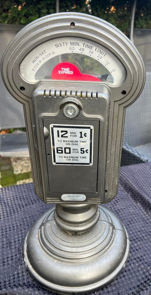 Amerikaanse bluetooth parkeermeter Retro collectorsitem, Ophalen of Verzenden, Zo goed als nieuw