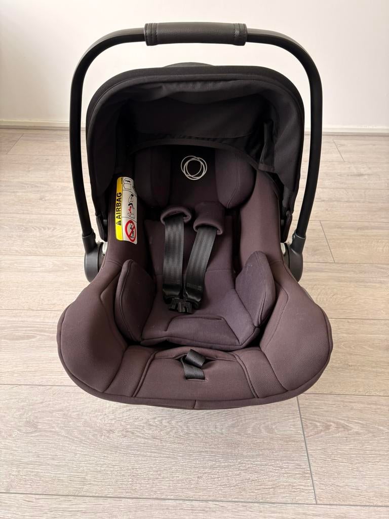 Bugaboo Turtle Air by Nuna + ISOFIX + adapters - Zwart, Zo goed als nieuw, Isofix, 0 t/m 13 kg, Ophalen