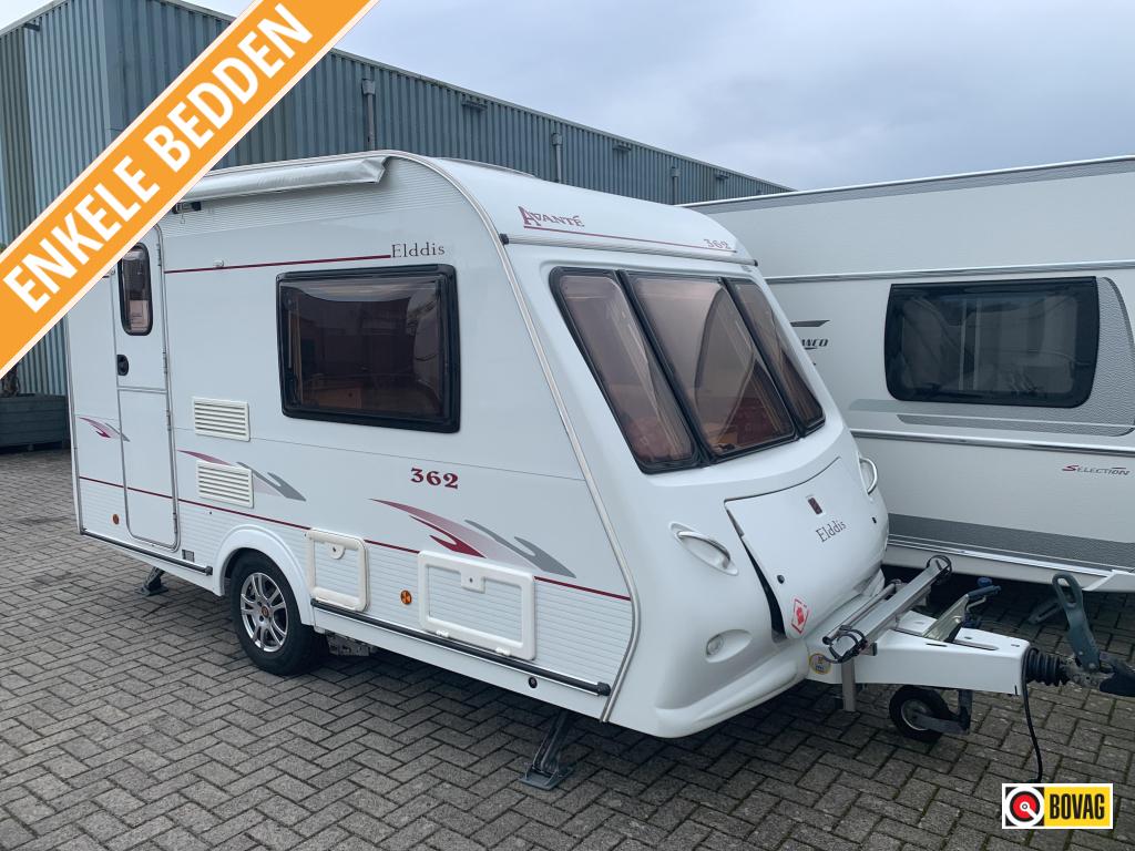 Elddis Avante 362 EK Mover/Voortent/Fietsdr., Standaardzit, Elddis, Schokbreker, Tot en met 2