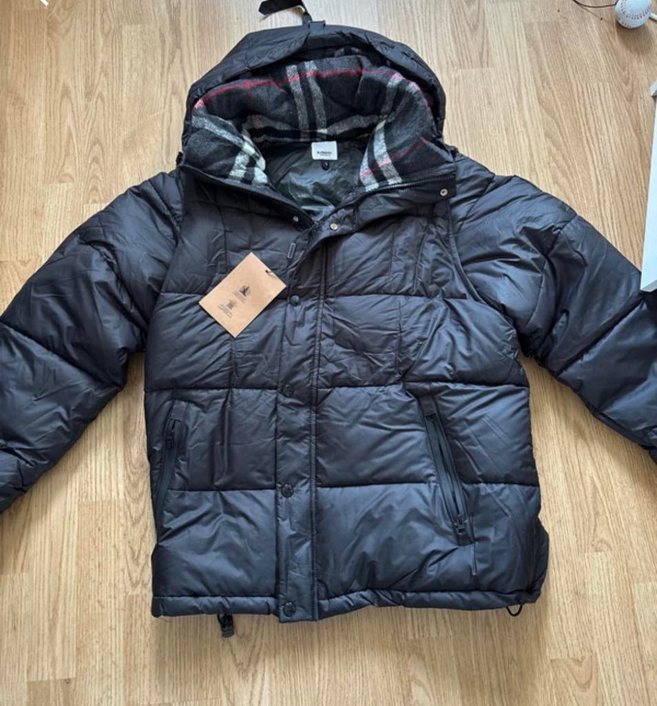 Zwarte burberry jas, Kleding | Heren, Ophalen of Verzenden, Zwart