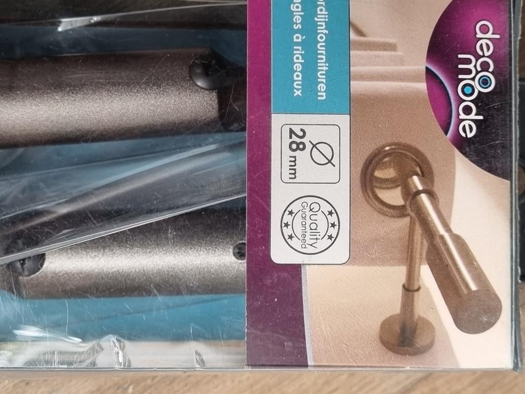 Diverse gordijnroede accessoires - DecoMode, Minder dan 50 cm, Nieuw, Ophalen of Verzenden, Overige kleuren