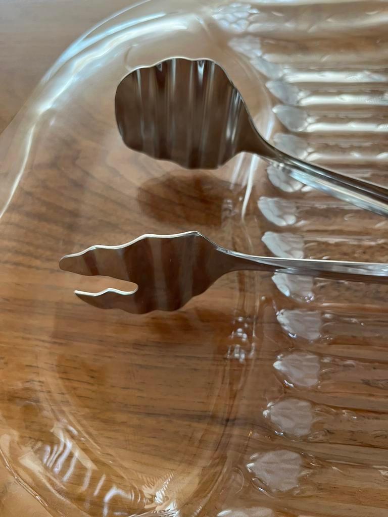 Aspergeschaal met opschep tang, Ophalen