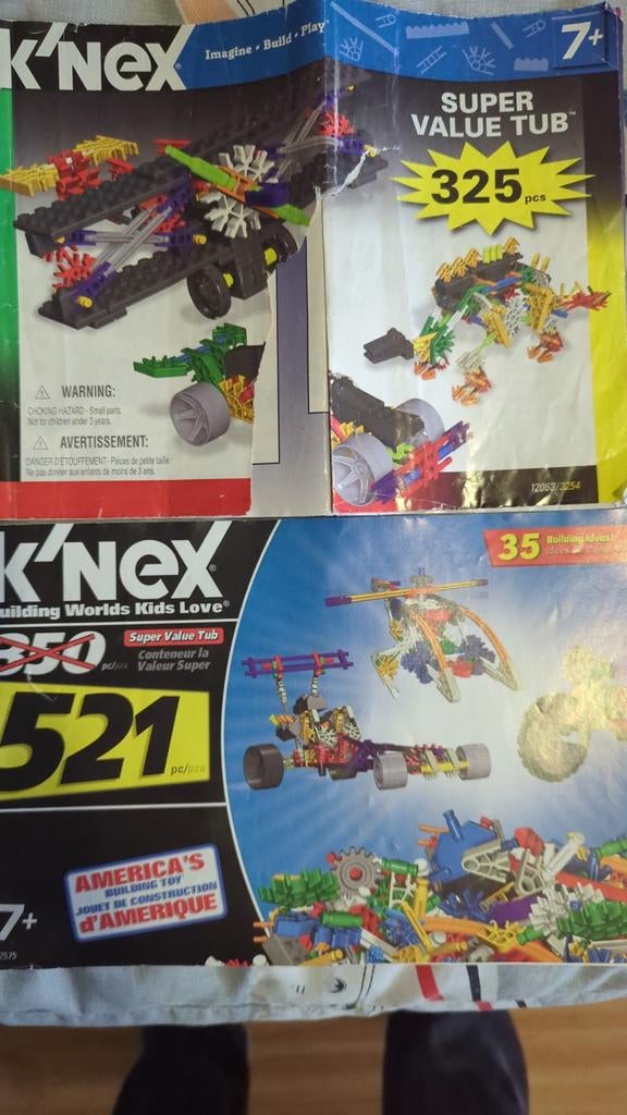 K'nex bouwstenen met boekjes, 1.7 kilo, Ophalen of Verzenden, Gebruikt, K'nex