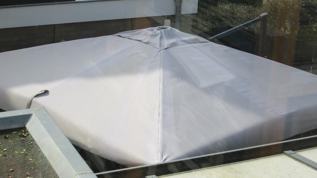 Garden Impression Parasol 3 meter, Ophalen, Gebruikt, 2 tot 3 meter, Zweefparasol