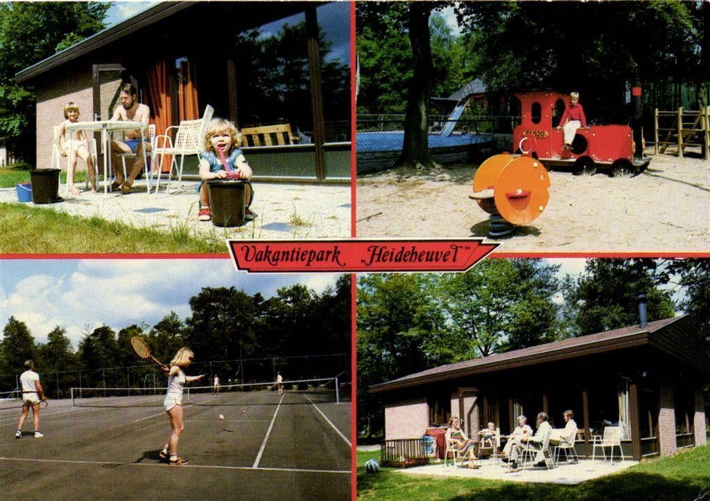 Vakantiepark Heideheuvel, Beekbergen - 4 afb - 1985 gelopen, Ophalen of Verzenden, Voor 1920, Gelopen, Gelderland