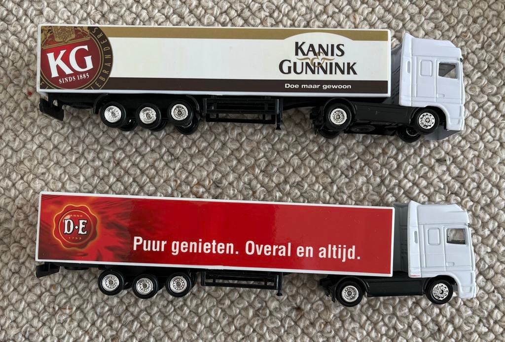 Modelvrachtwagens: Douwe Egberts & Kanis Gunnink, Ophalen of Verzenden, Gebruikt, Bus of Vrachtwagen