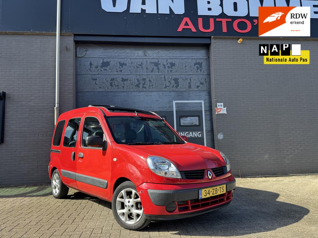 Renault Kangoo 1.2-16V Expression ElecPakket.Panodak.Trekhaa, Auto's, Voorwielaandrijving, Stof, Zwart, 4 cilinders