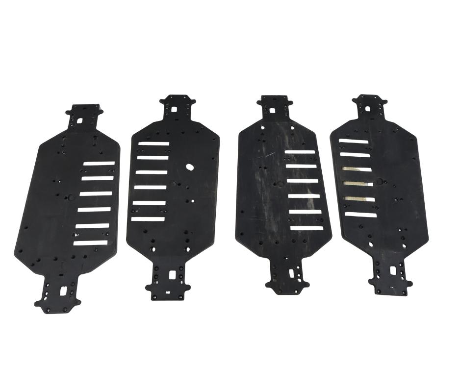 4x Himoto chassis 1/10 rc auto, Elektro, Gebruikt, Ophalen of Verzenden, Schaal 1:10