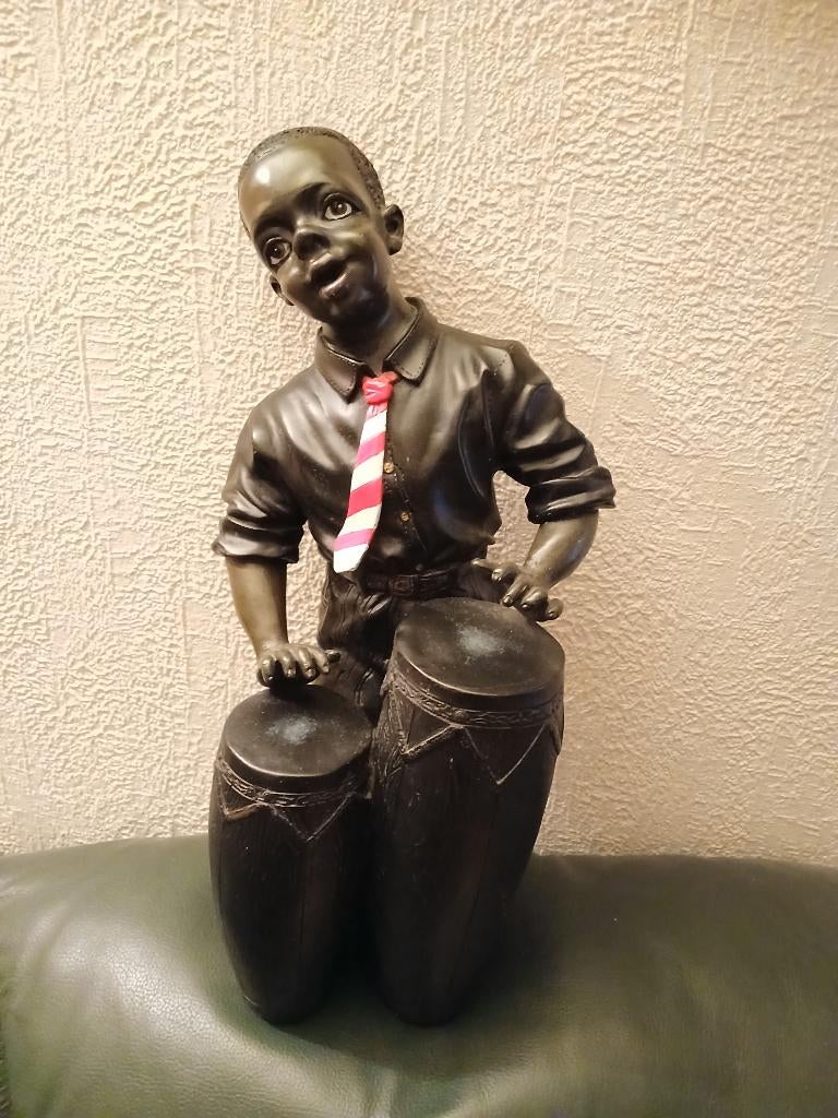 Jazz, Bongo speler, Verzamelen, Beelden en Beeldjes, Ophalen of Verzenden, Zo goed als nieuw, Overige typen