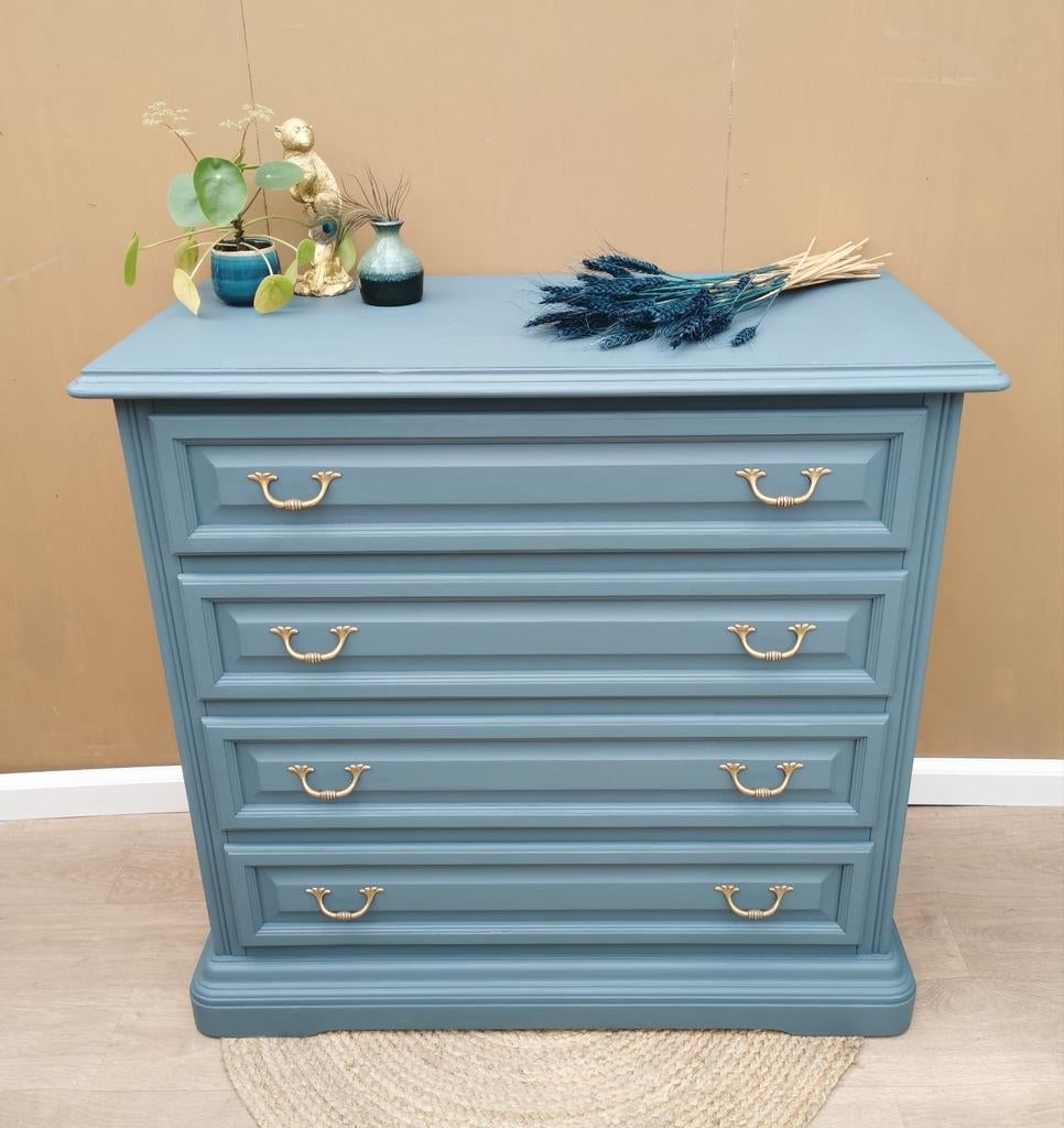 Ladekast commode Homestead Blue, Ophalen, Gebruikt, Voorhout, 50 tot 100 cm
