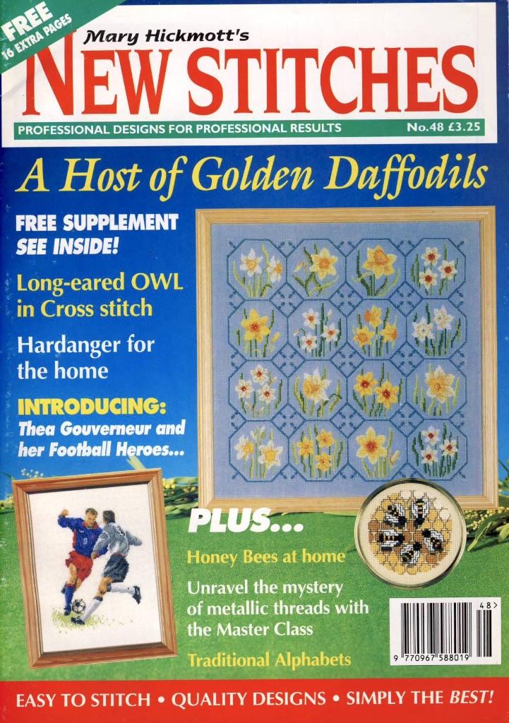 Borduurblad New Stitches nr. 48, Ophalen of Verzenden, Gelezen, Borduren en Naaien, New Stitches