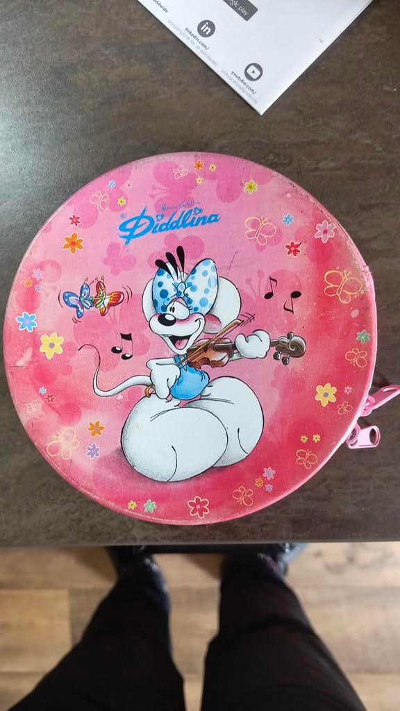 Diddlina CD-map - Roze met vlinders en muzieknoten, Ophalen of Verzenden, Diddlina, Gebruikt, Overige typen