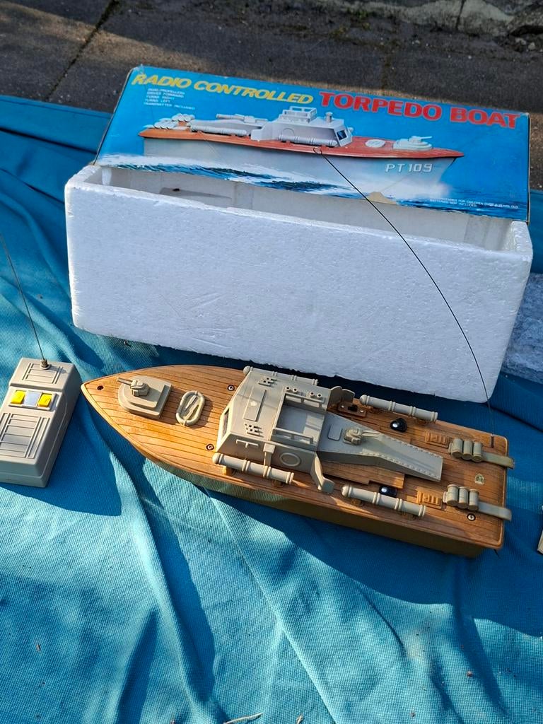 Radio controlled Torpedo Boat uit 1979, Ophalen of Verzenden, Gebruikt