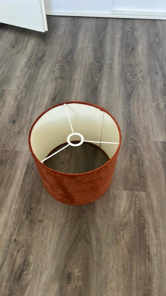 Fluwele lampenkap, Ophalen, Zo goed als nieuw, Rond