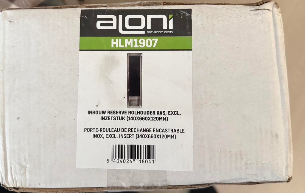 inbouw reserverolhouder RVS  exclusief inzetstuk, Ophalen, Nieuw, Overige kleuren