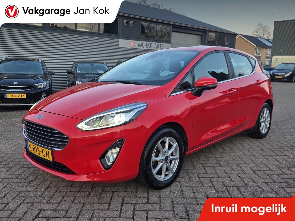 Ford Fiesta 1.0 EcoB.Hy. Titanium 125pk, apple carplay/andri, Voorwielaandrijving, Stof, Gebruikt, 49 €/maand